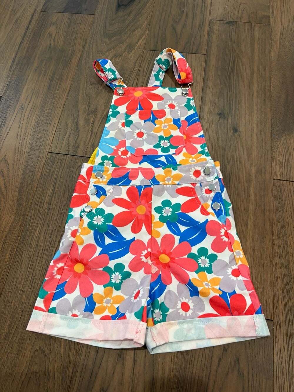 Boutique Floral Overall Shorts 5Y